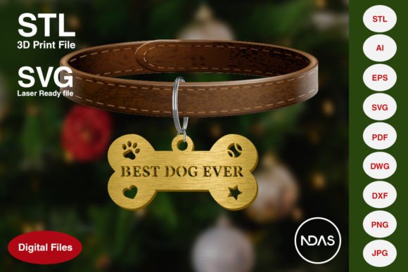 Best Dog Ever Name Plate: A Versatile Design Asset