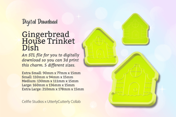 Christmas Gingerbread Trinket Dish STL F: A Festive 3D Print