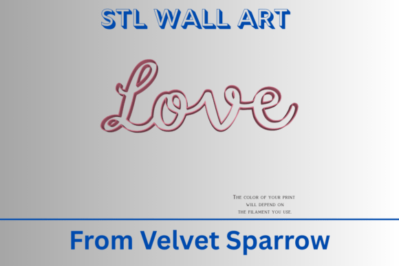 Elegant Love Cursive Wall Art for Your Home
