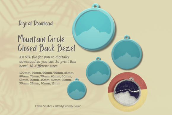 Mountain Circle 1 Closed Back Bezel STL