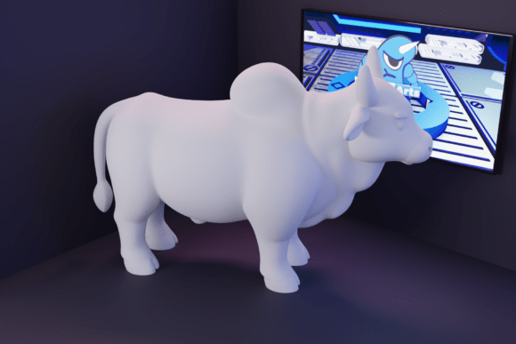 Nelore Cartoon: A Charming 3D Model for Rural Decor